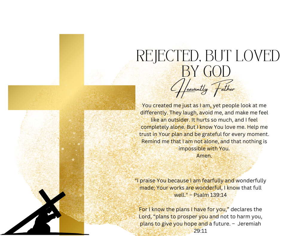 "Rejected, but loved by god " Soy wax Candle