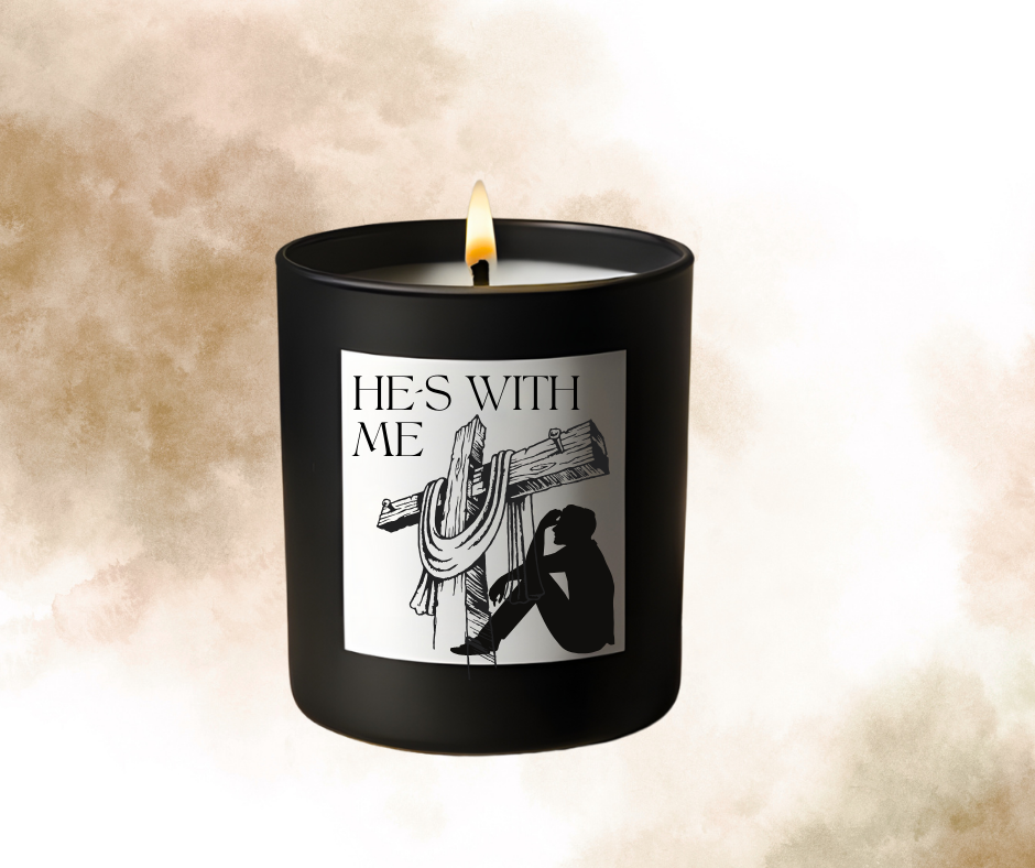 "He´s with me" Soy wax Candle