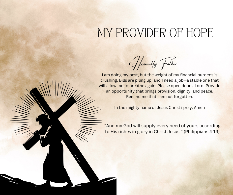 "My Provider of Hope" Soy wax Candle