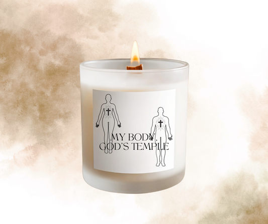 "My Body, God’s Temple" Soy wax Candle