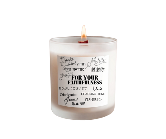 For your Faithfulness