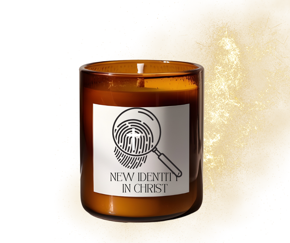 "New identity in Christ " Soy wax Candle