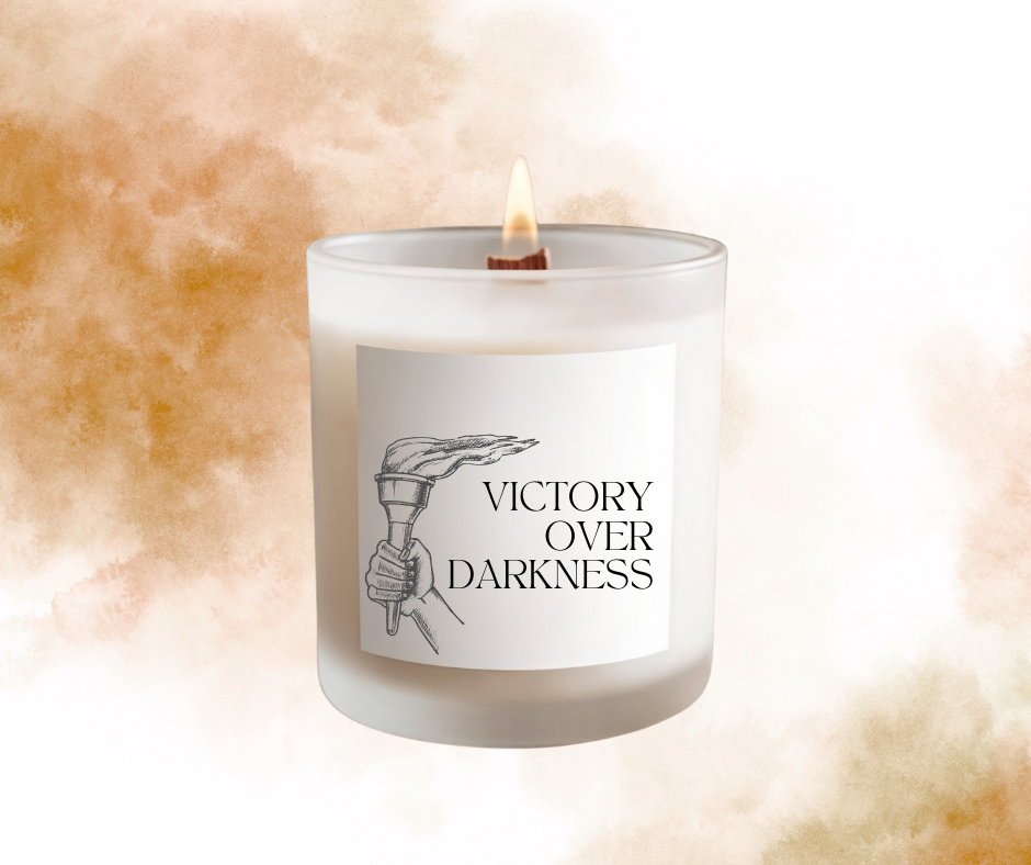 "Victory Over Darkness" Soy wax Candle