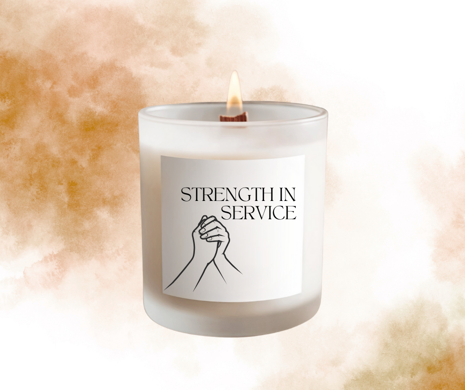 "Strength in Service" Soy wax Candle