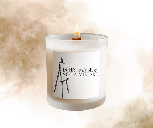 "In His Image & Not a mistake " Soy wax Candle